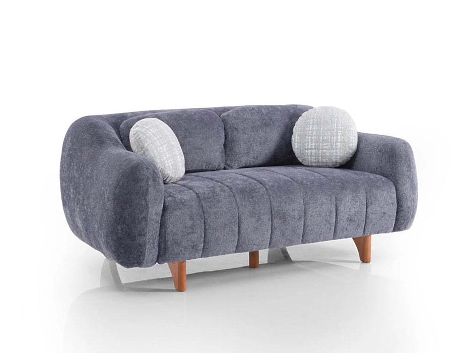 Snowy Stationary Loveseat Anthracite