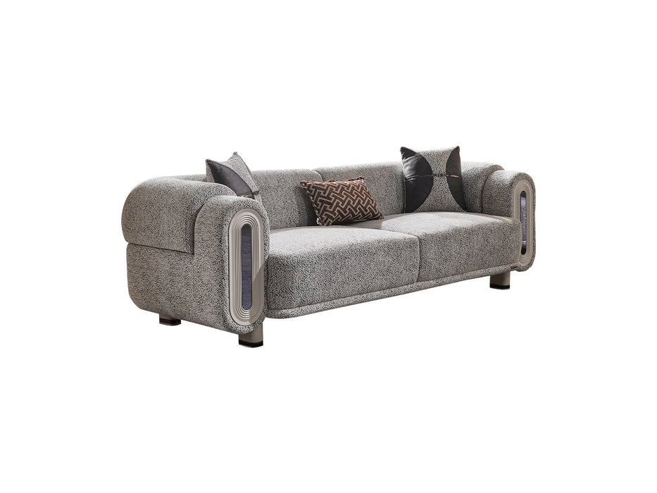 Parma Convertible Loveseat Light Grey