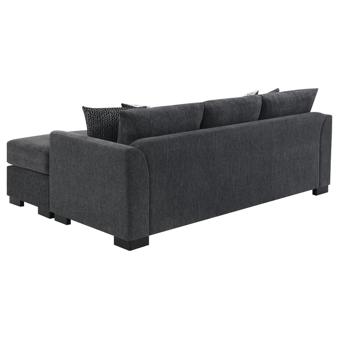 Storey Upholstered Sleeper Sectional Chaise Sofa