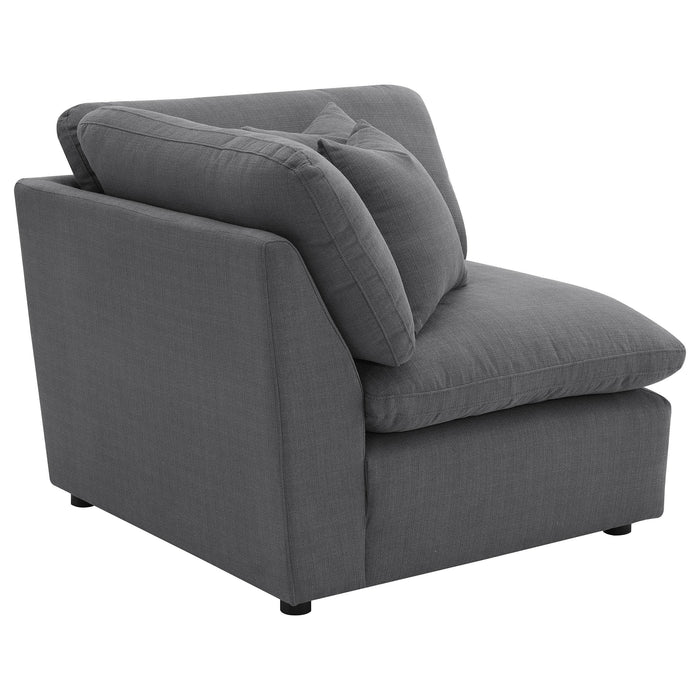 Hobson Upholstered Corner Charcoal