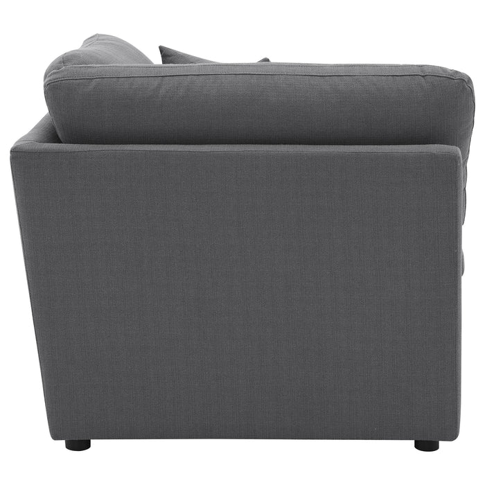 Hobson Upholstered Corner Charcoal