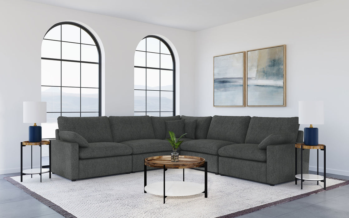 Collins Black Reclining Sectional