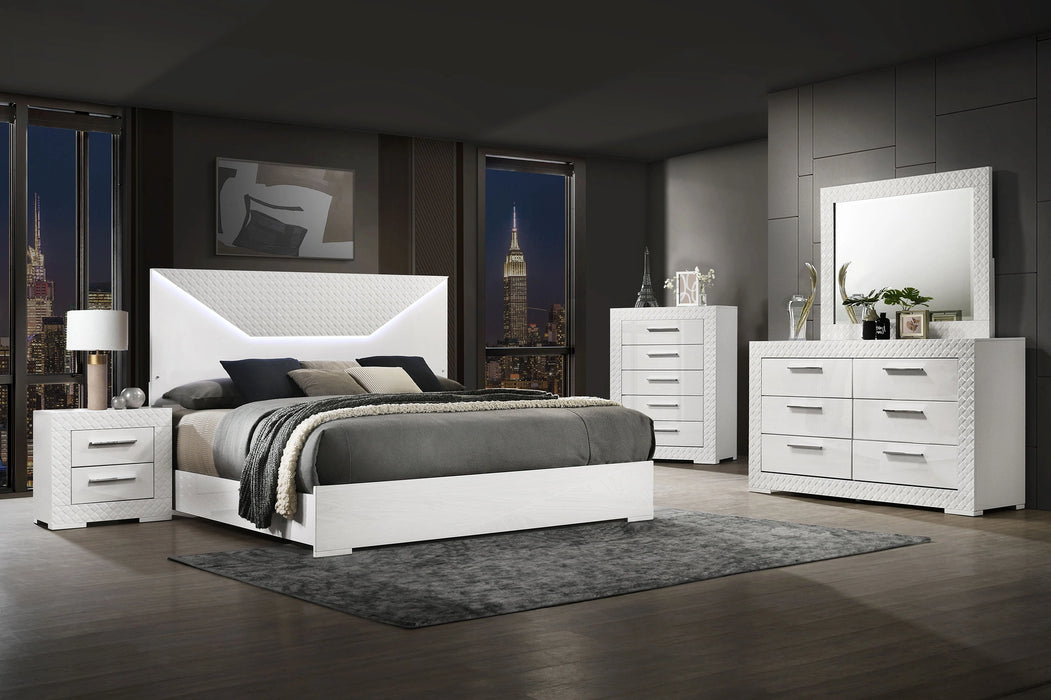 Ives Panel Bed with LED Lighting