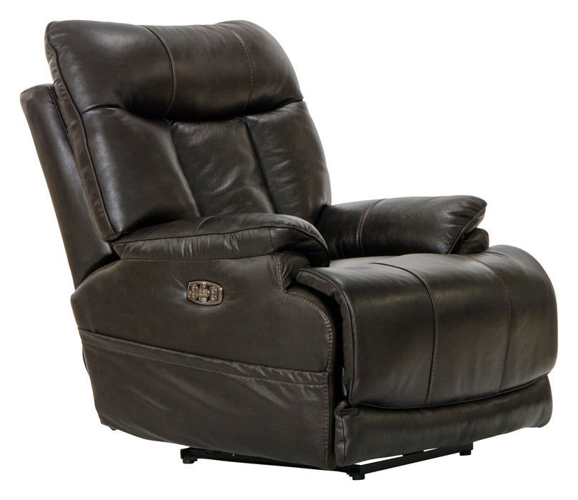 Naples Pwr Headrest w/Lumbar Pwr Lay Flat Recliner w/Ext Ottoman