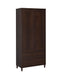 Wadeline 2-door Tall Accent Cabinet Rustic Tobacco image