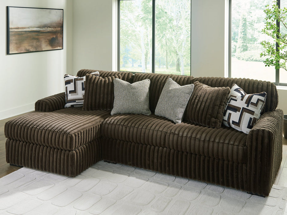 Midnight-Madness Sectional Sofa with Chaise