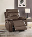 Aashi Brown Leather-Gel Match Recliner (Motion) image