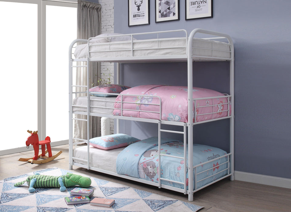 Cairo White Bunk Bed (Triple Twin) image