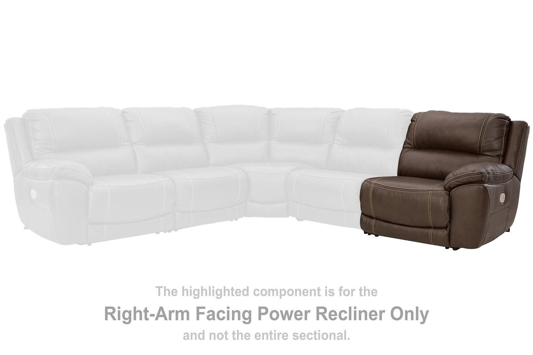 Dunleith Power Reclining Sectional Loveseat