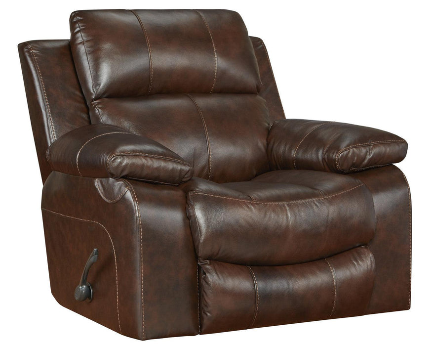 Catnapper Furniture Positano Rocker Recliner in Cocoa