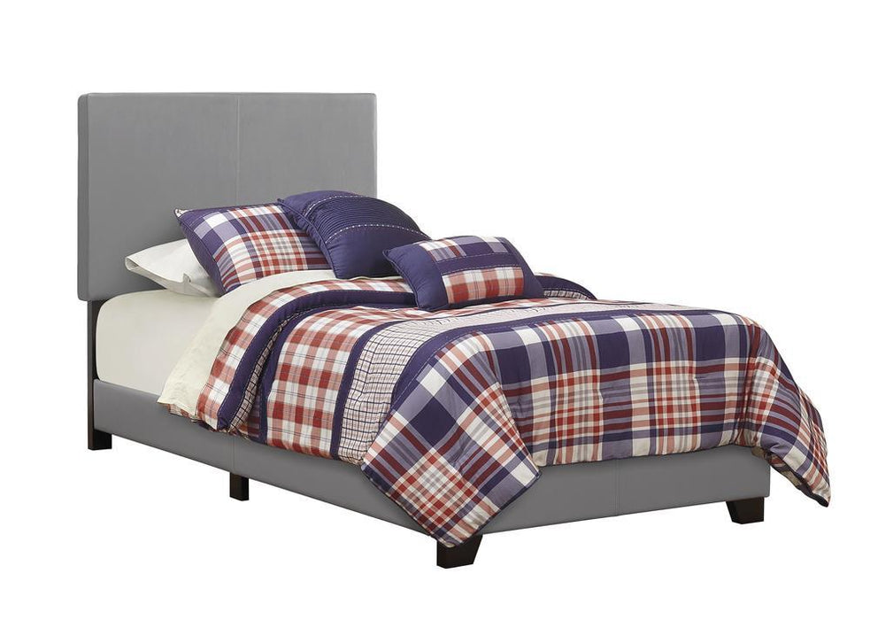 Dorian Upholstered Twin Bed Grey