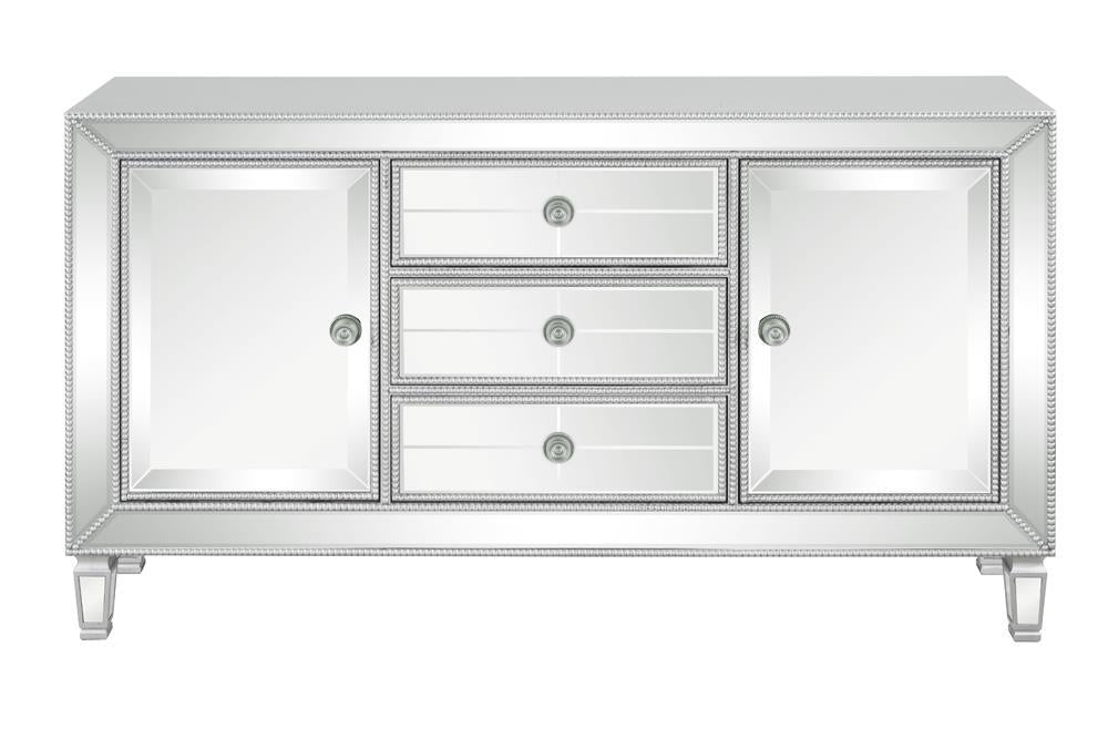 Leticia 3-drawer Accent Cabinet Silver