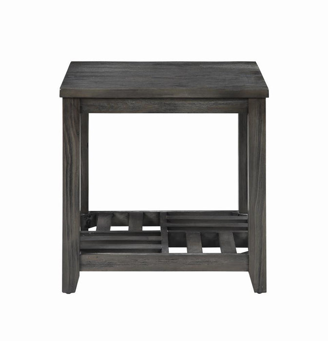 Cliffview 1-shelf Rectangular End Table Grey