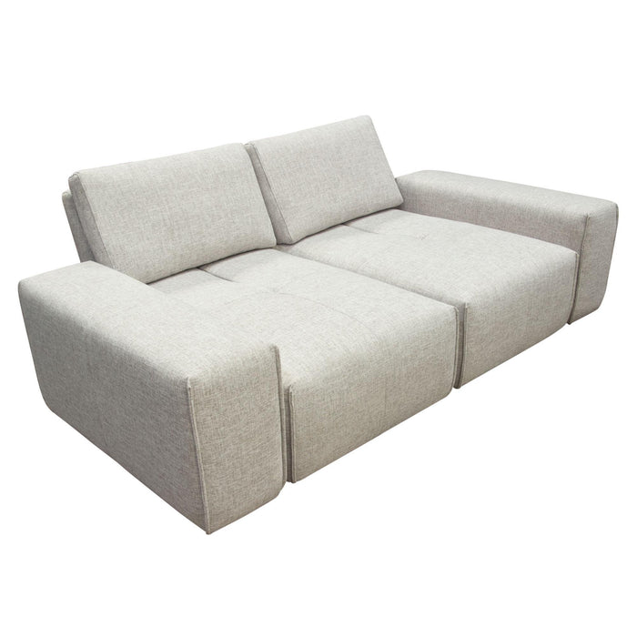 Jazz Modular 2-Seater with Adjustable Backrests in Light Brown Fabric by Diamond Sofa