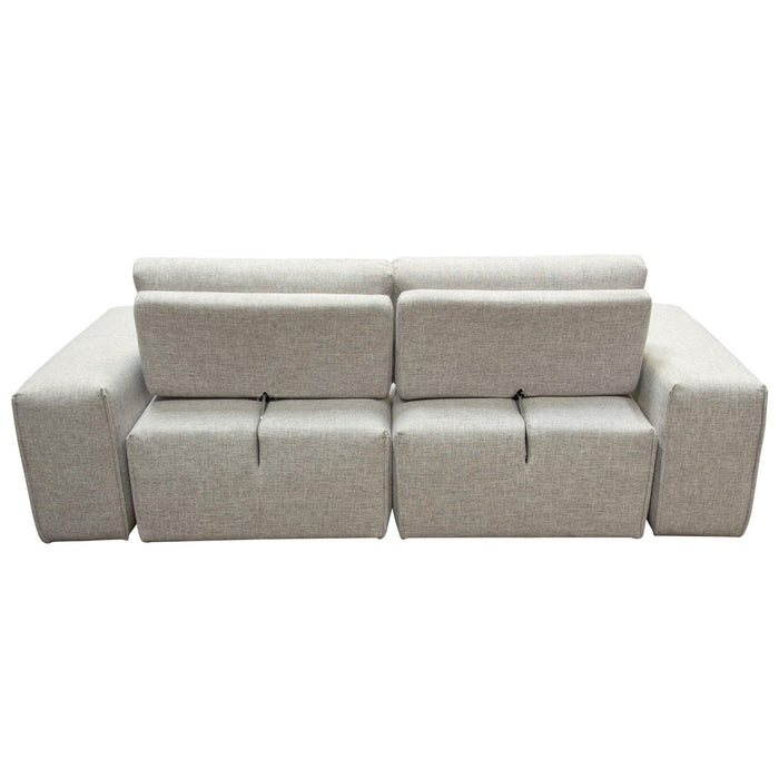 Jazz Modular 2-Seater with Adjustable Backrests in Light Brown Fabric by Diamond Sofa