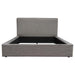 Cloud 43" Low Profile Eastern King Bed in Grey Fabric by Diamond Sofa image