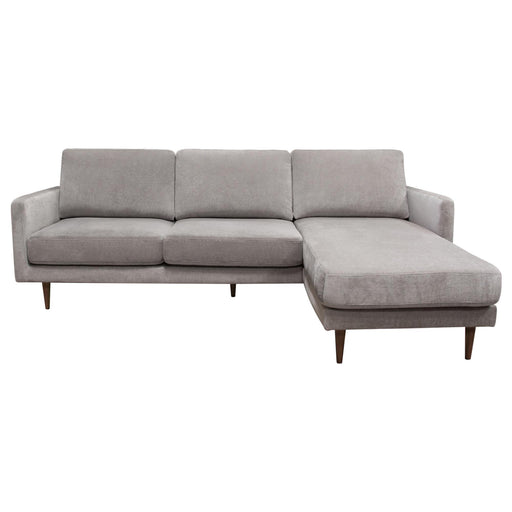 Kelsey Reversible Chaise Sectional in Grey Fabric by Diamond Sofa image