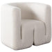 Pulse Accent Chair in Ivory Boucle Fabric image