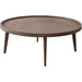 Clover Round Cocktail Table in Oak Finish image