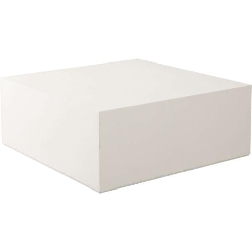 Montage Square Cocktail Table in Ivory Faux Cement Finish image