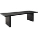 Sonoma 110" Wood Dining Table in Black Finish image