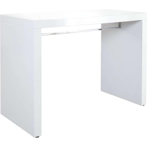 Icon White Lacquer Waterfall Bar Height Table image