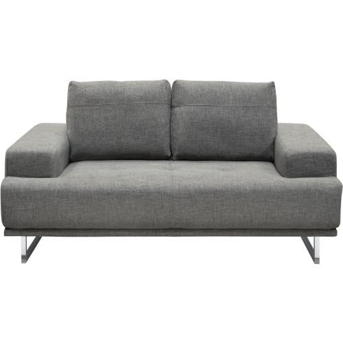 Russo Loveseat w/ Adjustable Seat Backs in Space Grey Fabric image