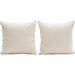 Set of (2) 16" Square Accent Pillows in Bone Boucle Textured Fabric image