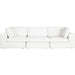 Muse 3PC Modular Sofa in Mist White Performance Fabric image