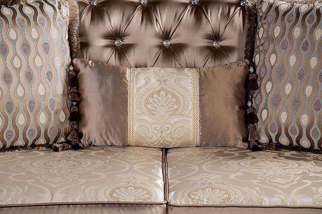 Albacete Sofa Campage & Walnut
