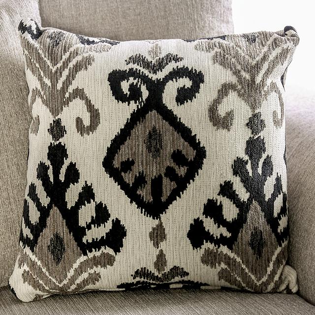 BELSIZE Loveseat Grey, Beige, & Choclate