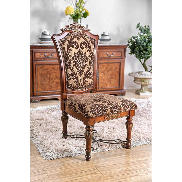 Lucie Brown Cherry Side Chair (2/CTN)