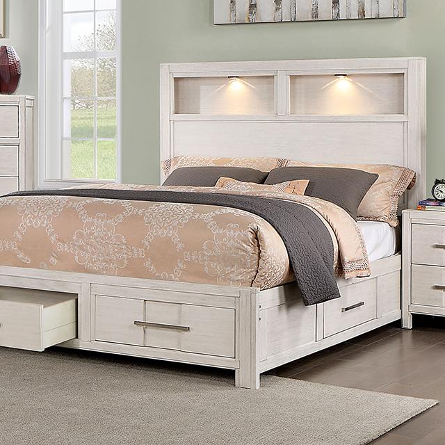 KARLA Queen Bed, White image