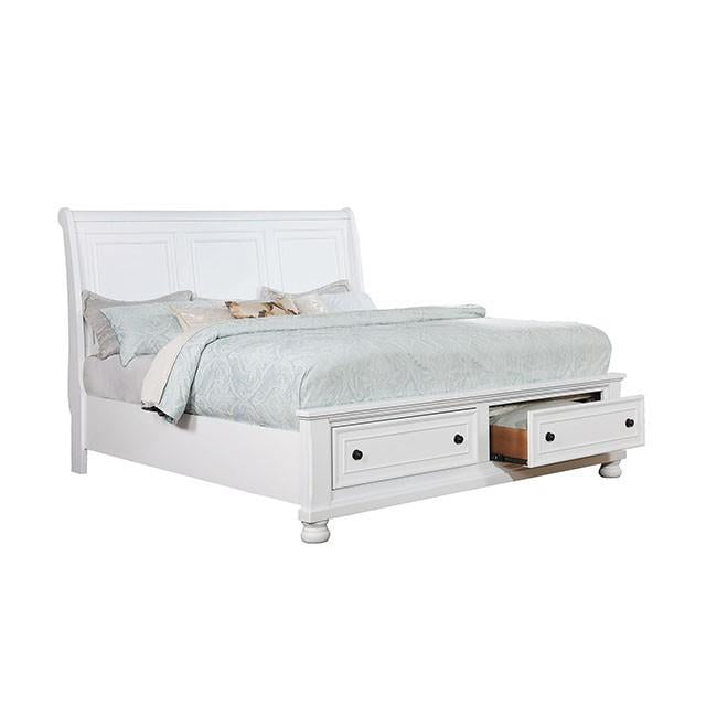 Castor White Cal.King Bed