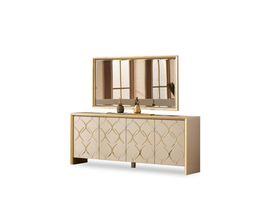 Napoli Dining Room Console with Mirror