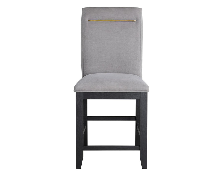 Steve Silver Yves Counter Chair in Rubbed Charcoal (Set of 2)
