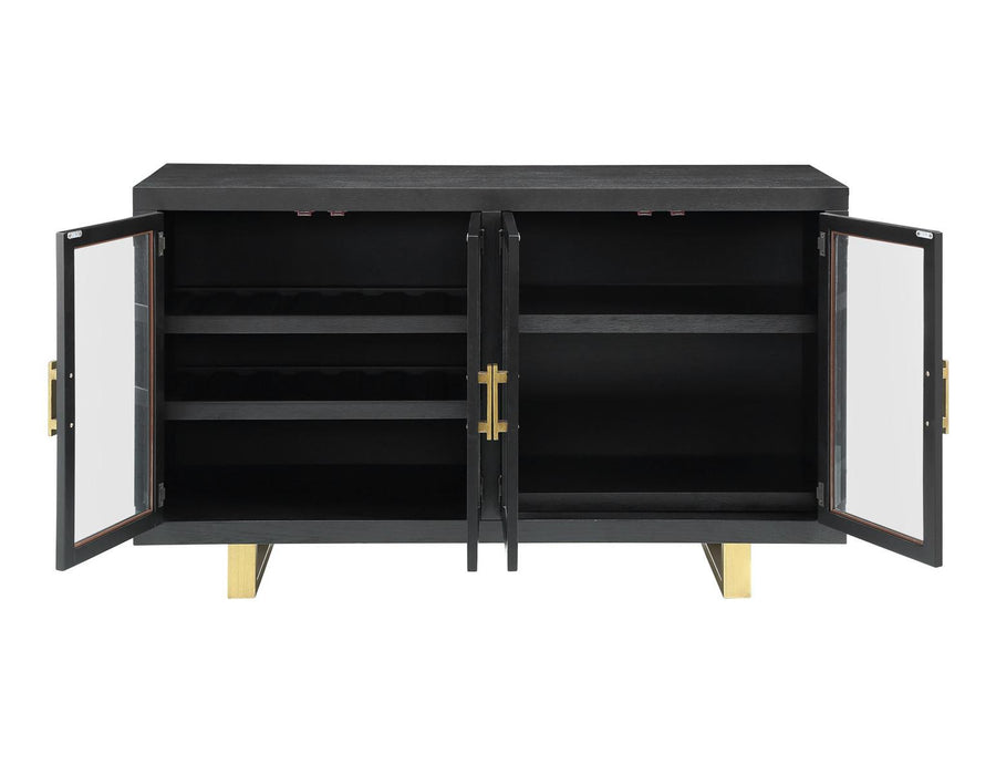 Steve Silver Yves Server in Rubbed Charcoal