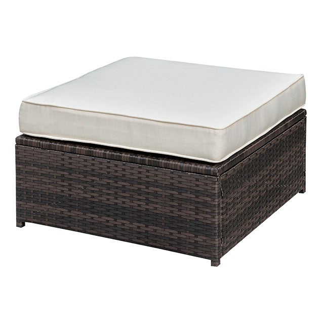 Ilona Brown/Beige Ottoman image