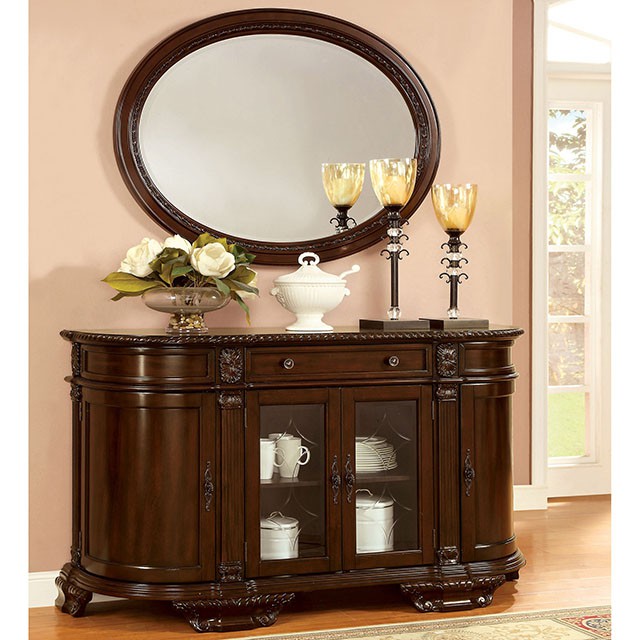 Bellagio Brown Cherry Round Dining Table