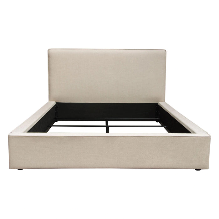 Cloud 43" Low Profile Queen Bed in Sand Fabric by Diamond Sofa