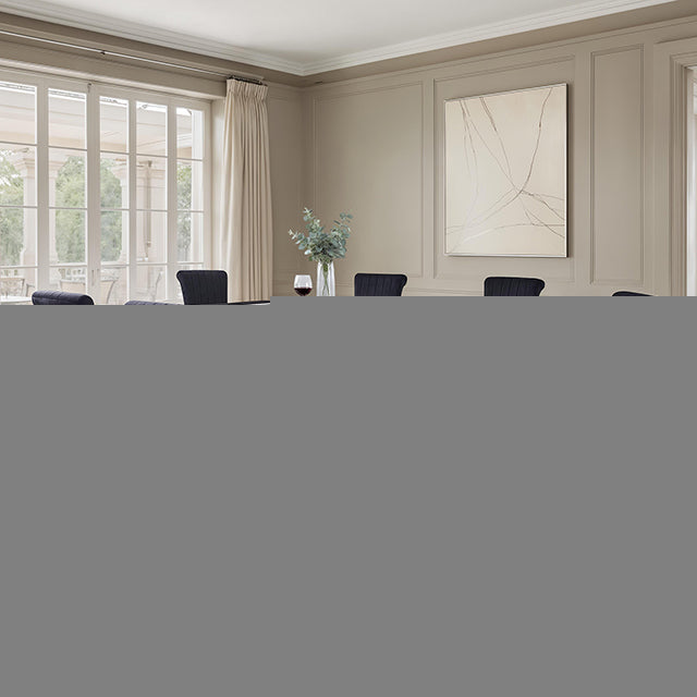 Horley 80" Dining Table, Silver Frame